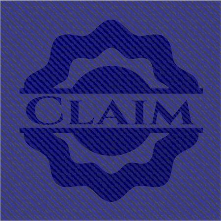 Claim with jean texture