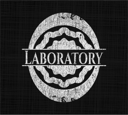 Laboratory written on a chalkboard