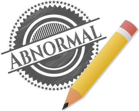 Abnormal drawn in pencil