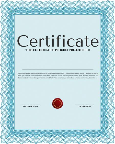 certificate template eps10 jpg of achievement diploma vector illustration design completion