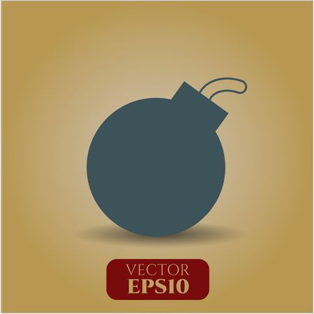 bomb icon vector symbol flat eps jpg app web concept website