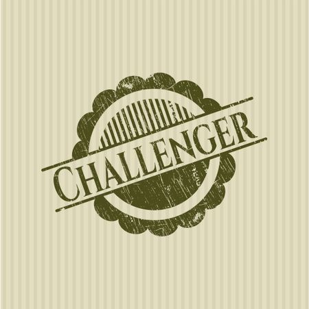 Challenger grunge style stamp