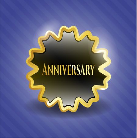 Anniversary golden badge