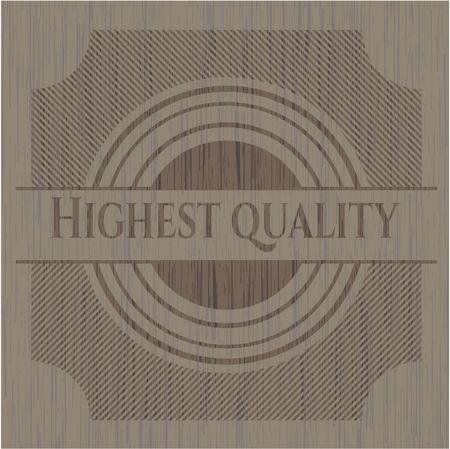 Highest Quality wooden emblem. Retro
