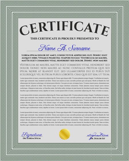 certificate template eps10 jpg of achievement diploma vector illustration design completion