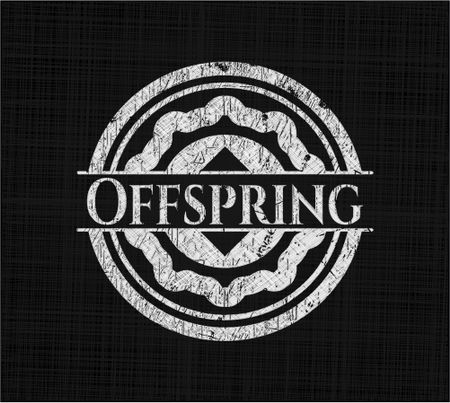 Offspring written with chalkboard texture