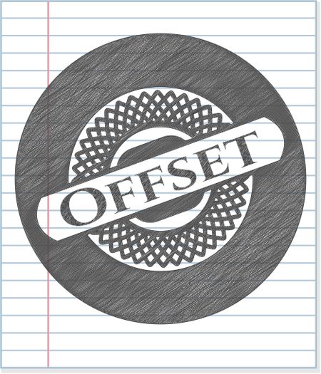 Offset with pencil strokes