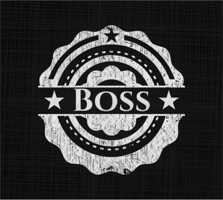 Boss chalkboard emblem