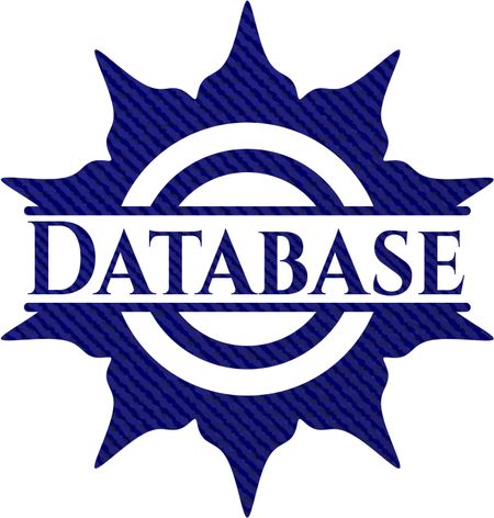 Database denim background