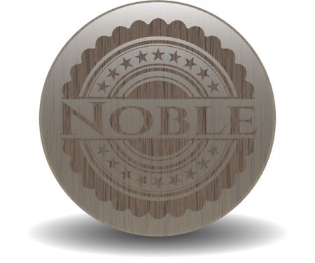 Noble wooden emblem. Vintage.