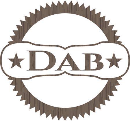 Dab realistic wood emblem
