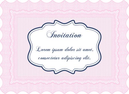 Formal invitation template. Excellent design. Customizable, Easy to edit and change colors. Complex background. 