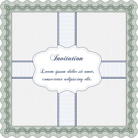 Formal invitation. Customizable, Easy to edit and change colors. Good design. With background. 