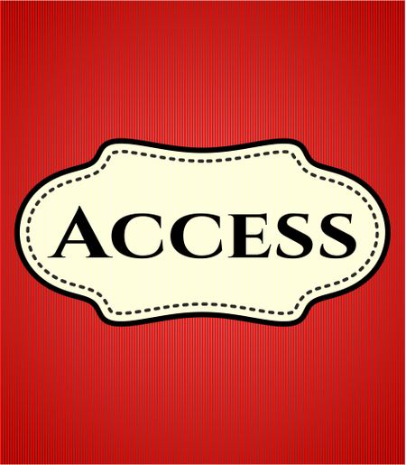 Access card or banner