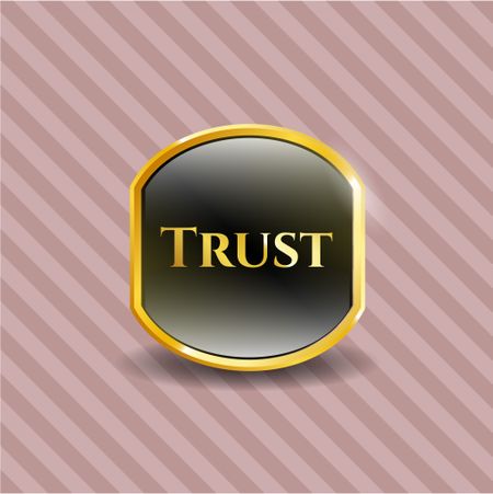 Trust gold emblem