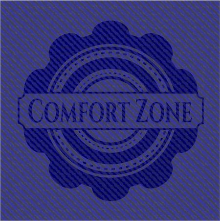 Comfort Zone emblem with jean high quality background
