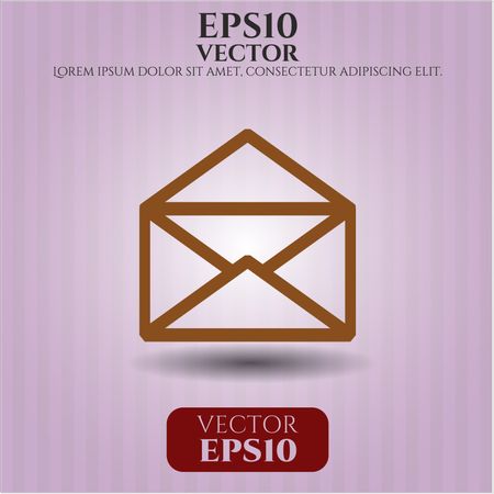 Envelope icon vector symbol flat eps jpg app web concept website