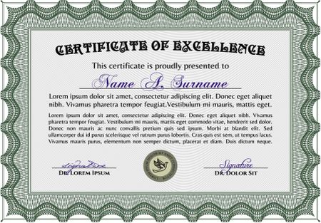 certificate template eps10 jpg of achievement diploma vector illustration design completion