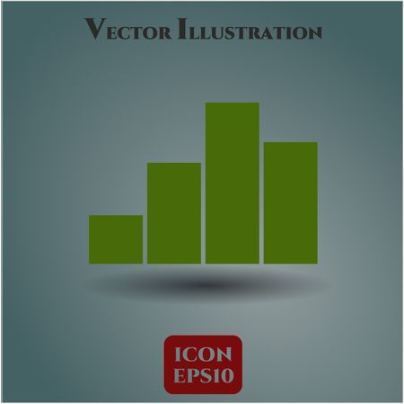 chart icon vector symbol flat eps jpg app web concept website