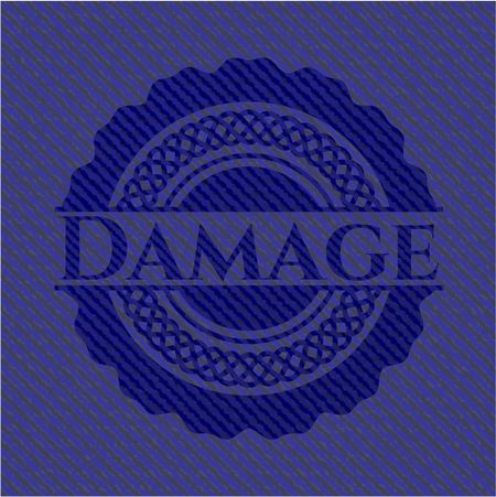 Damage emblem with jean high quality background