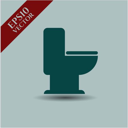 WC Toilet icon vector symbol flat eps jpg app web concept