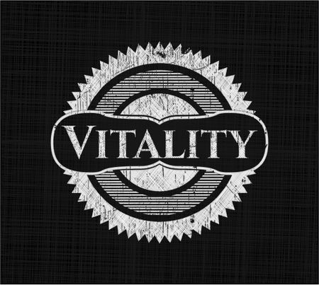 Vitality with chalkboard texture