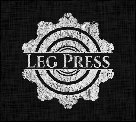 Leg Press with chalkboard texture