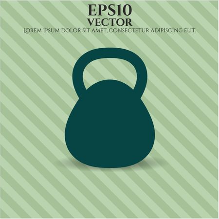 kettlebell icon vector symbol flat eps jpg app web concept