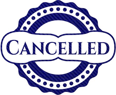 Cancelled denim background