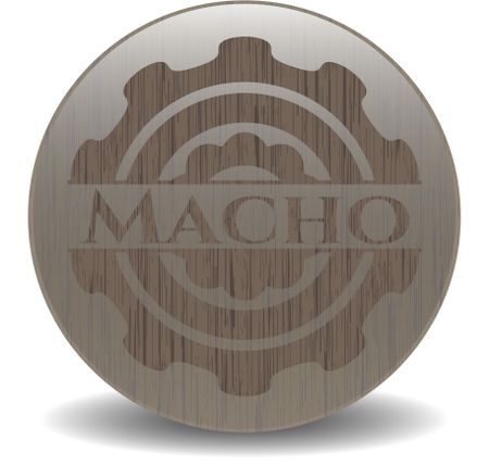 macho-wood-emblem-retro-427043878 Macho wood emblem. Retro