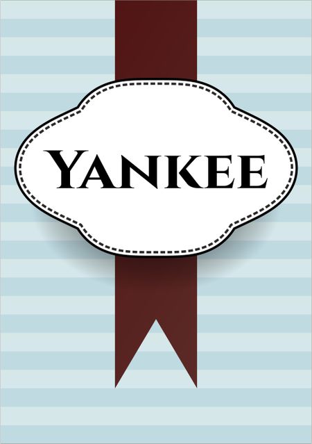 Yankee card, colorful, nice design