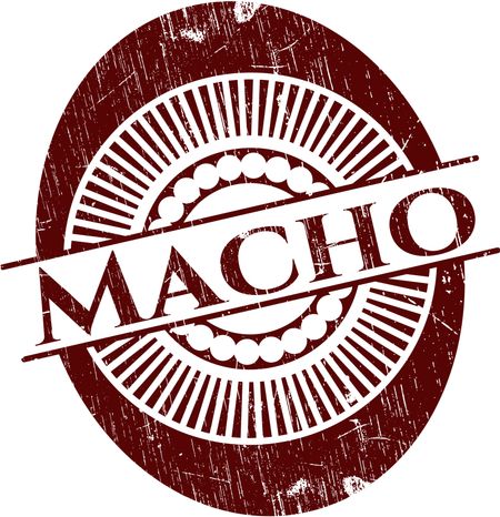 Macho grunge stamp