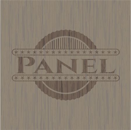 Panel vintage wooden emblem