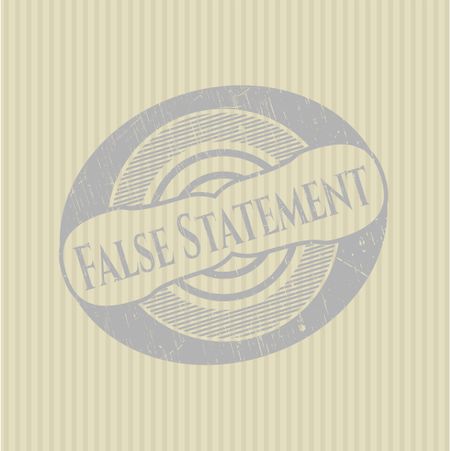False Statement rubber seal