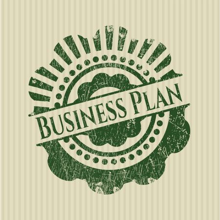 Business Plan grunge stamp