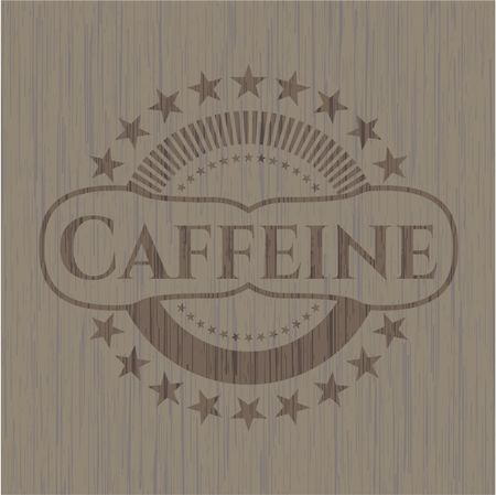 Caffeine retro wood emblem