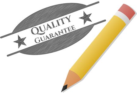 Quality Guarantee with pencil strokes