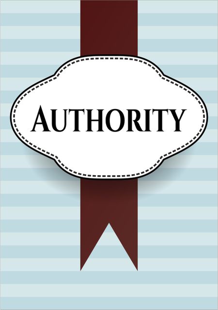 Authority banner or poster