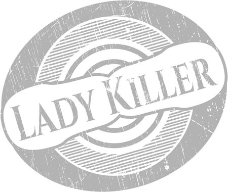 Lady Killer grunge stamp