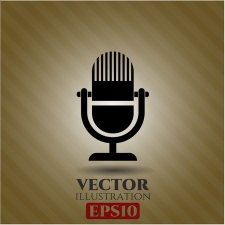 microphone icon vector symbol flat eps jpg app web concept