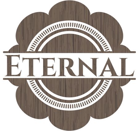 Eternal wood emblem. Retro