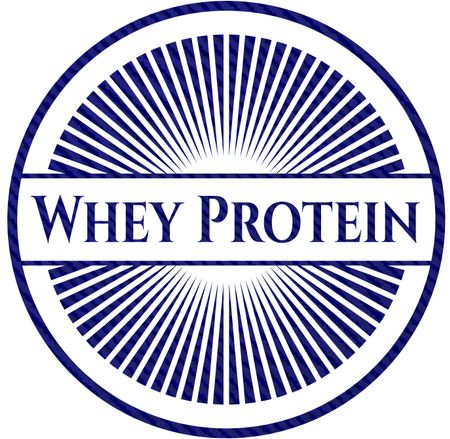 Whey Protein denim background