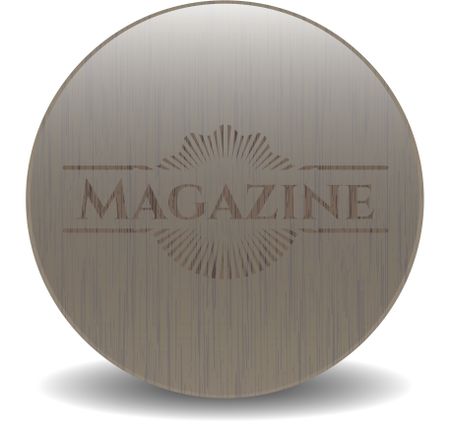 Magazine wooden emblem