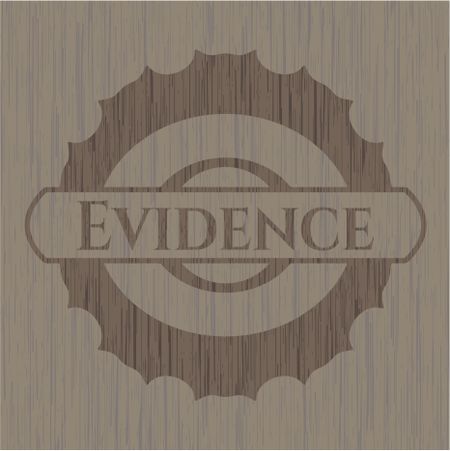 Evidence wooden emblem