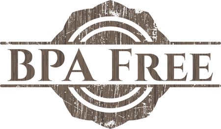 BPA Free vintage wooden emblem