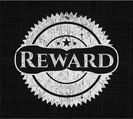 Reward with chalkboard texture