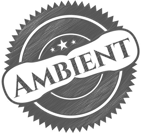 Ambient pencil strokes emblem