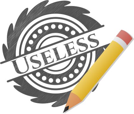 Useless pencil strokes emblem