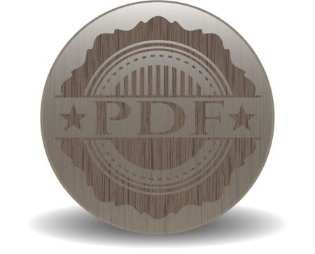 PDF retro style wooden emblem