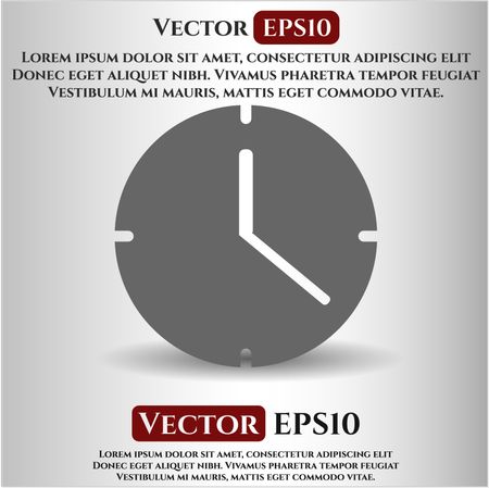 Clock Time icon vector symbol flat eps jpg app web